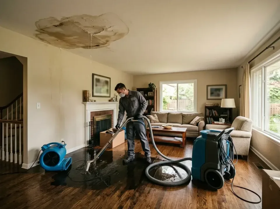 attic-pipe-burst-ceiling-drip-008 — frequently asked questions, Water Damage Restoration & Carpet Care in Rockford, MI